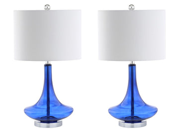 Cecile 25.5" Glass Teardrop LED Table Lamp - JONATHAN Y